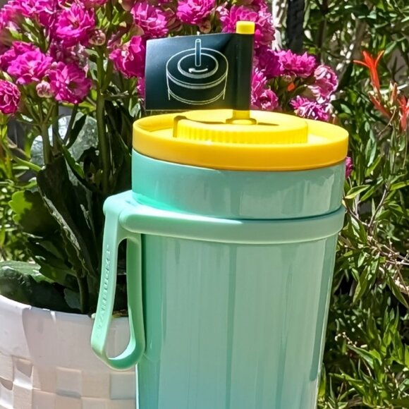 NWT Starbucks Summer 2025 Ocean Green Blue SS Carry Loop Leak Proof Tumbler - Picture 4 of 8